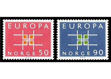 NORWAY 1963 Europe 2v MNH**