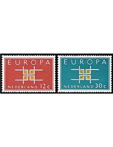 OLANDA 1963 Europa 2v MNH**