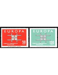 Türkiye 1963 Europe 2v MNH**