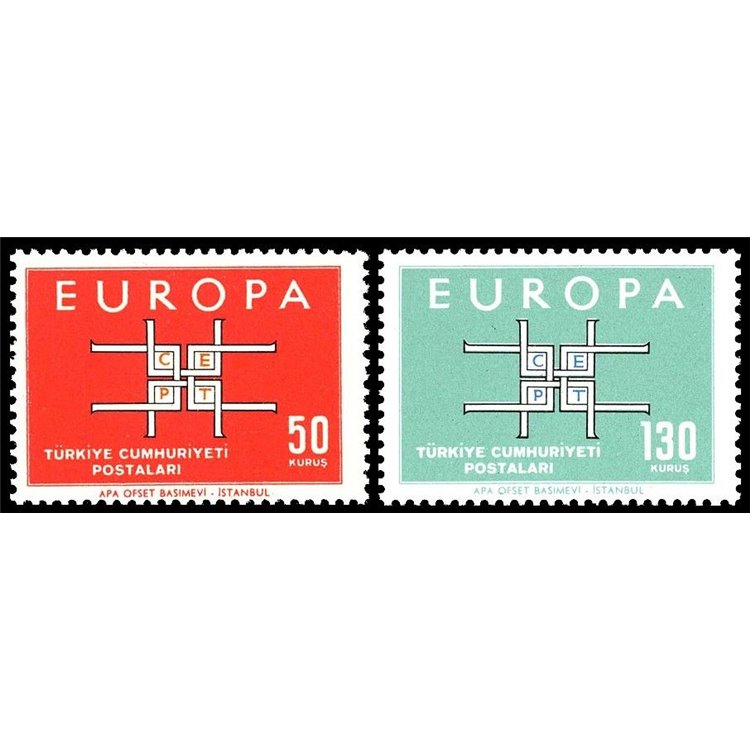 TURCHIA 1963 Europa 2v MNH**