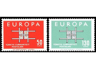 Türkiye 1963 Europe 2v MNH**