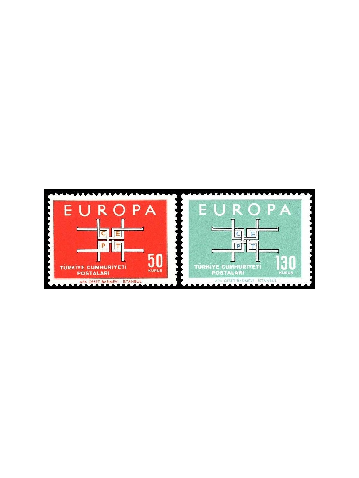 TURCHIA 1963 Europa 2v MNH**