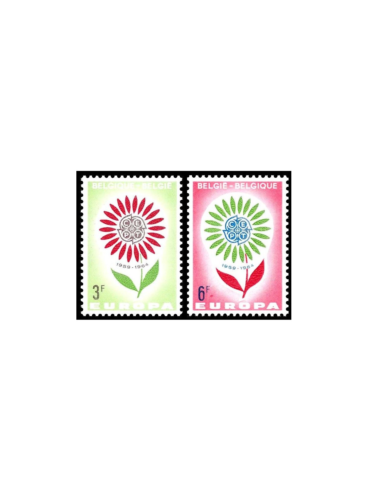 BELGIUM 1964 Europe 2v MNH**
