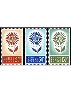 CIPRO 1964 Europa 3v MNH**