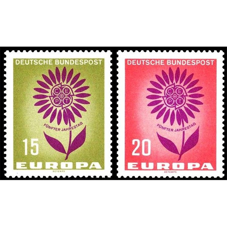 GERMANY BRD 1964 Europe 2v MNH**