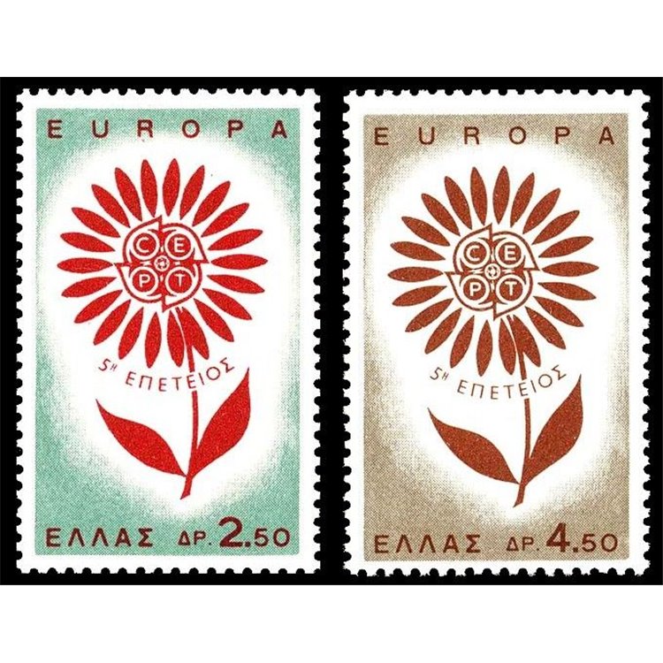 GRECIA 1964 Europa 2v MNH**