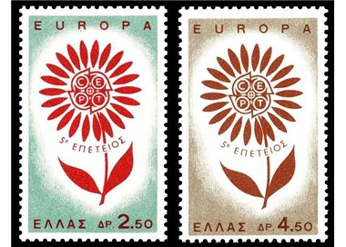 GRECIA 1964 Europa 2v MNH**
