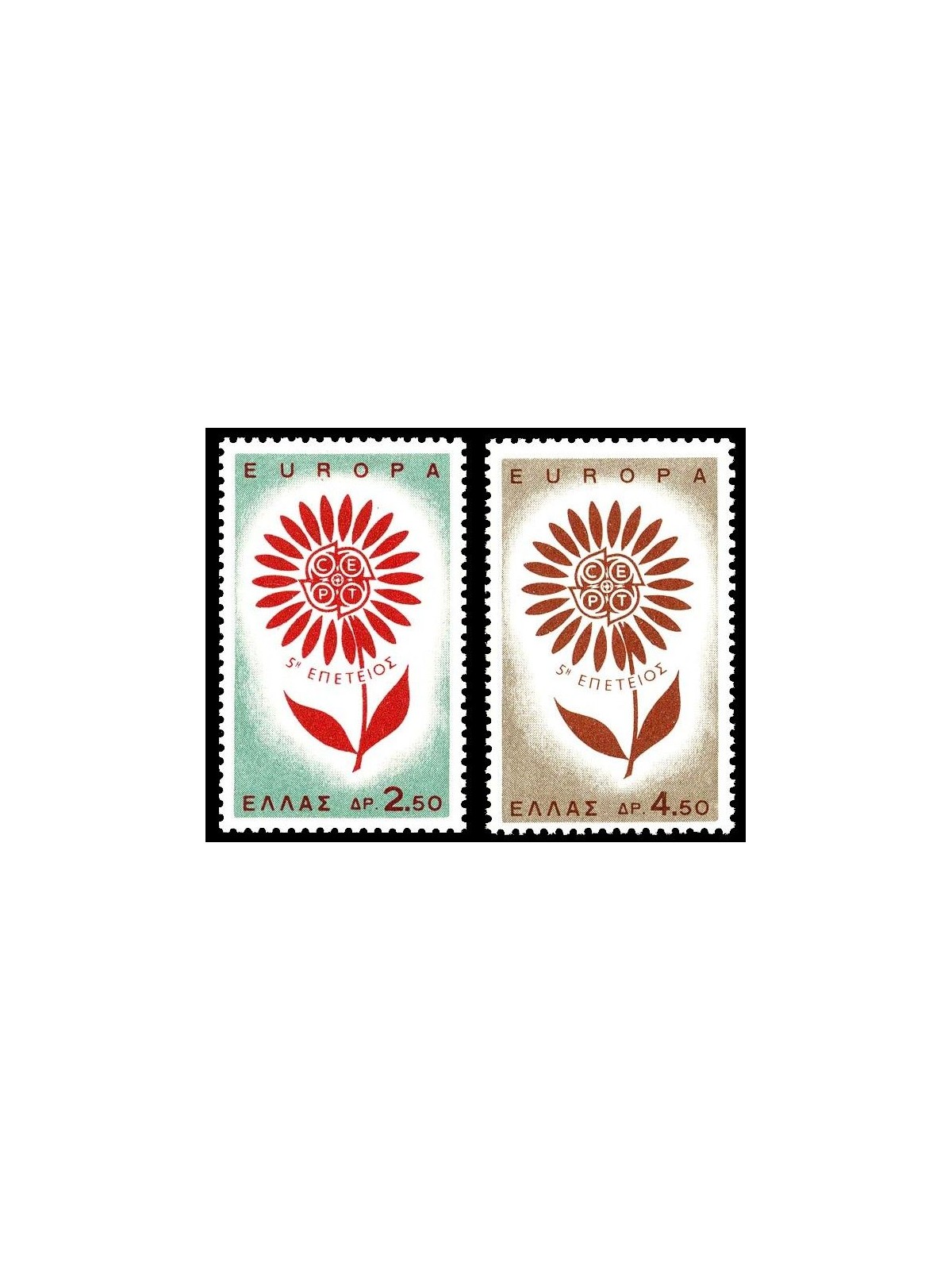 GRECIA 1964 Europa 2v MNH**