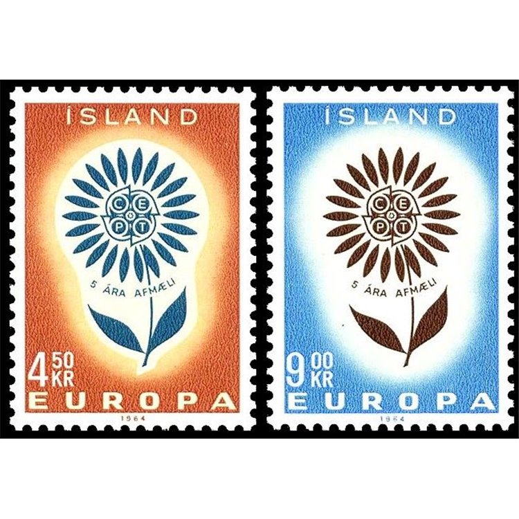 ICELAND 1964 Europe 2v MNH**