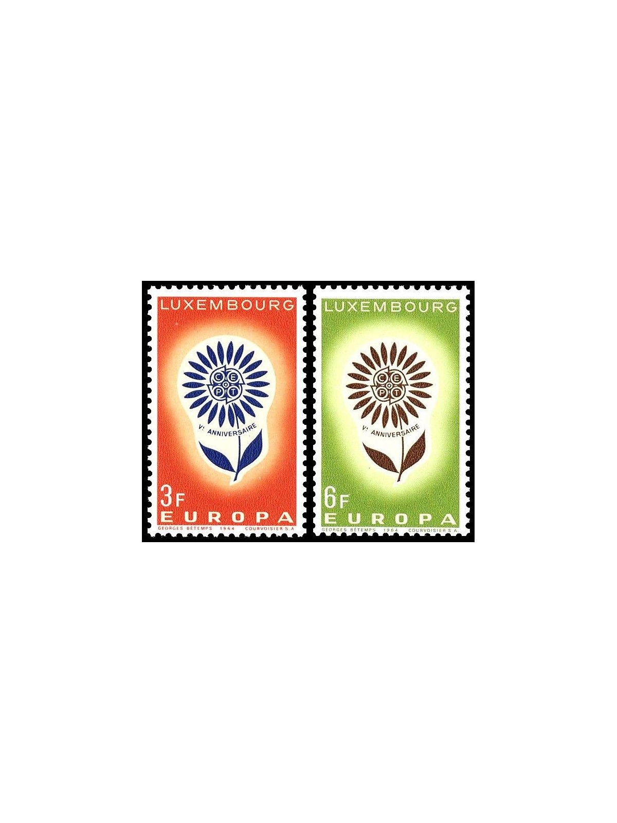 LUSSEMBURGO 1964 Europa 2v MNH**