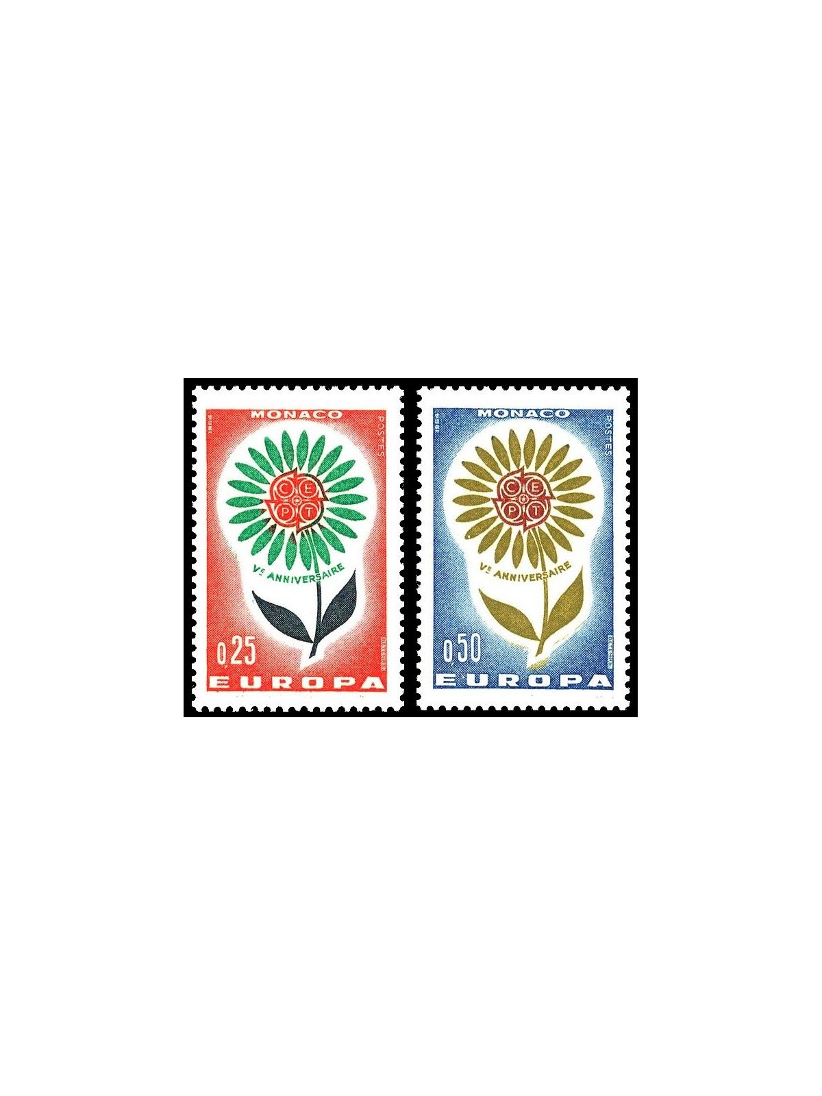 MONACO 1964 Europa 2v MNH**