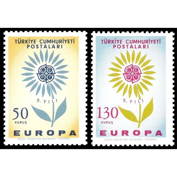 Türkiye 1964 Europe 2v MNH**