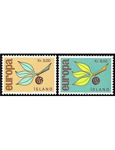 ISLANDA 1965 Europa 2v MNH**