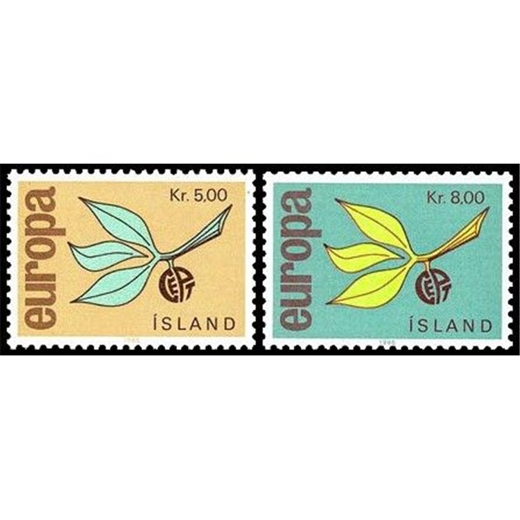 ISLANDA 1965 Europa 2v MNH**