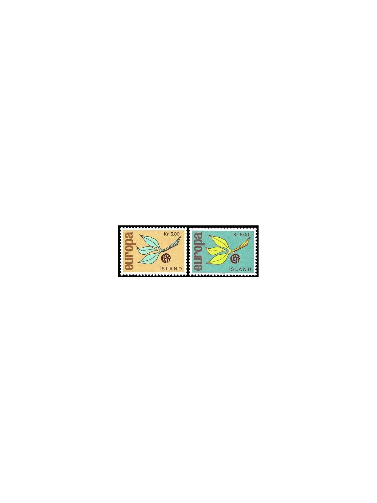 ICELAND 1965 Europe 2v MNH**