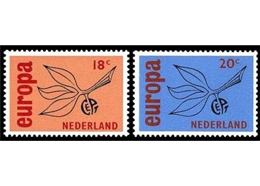 NETHERLANDS 1965 Europe 2v MNH**