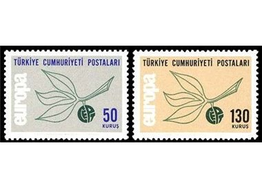 Türkiye 1965 Europe 2v MNH**