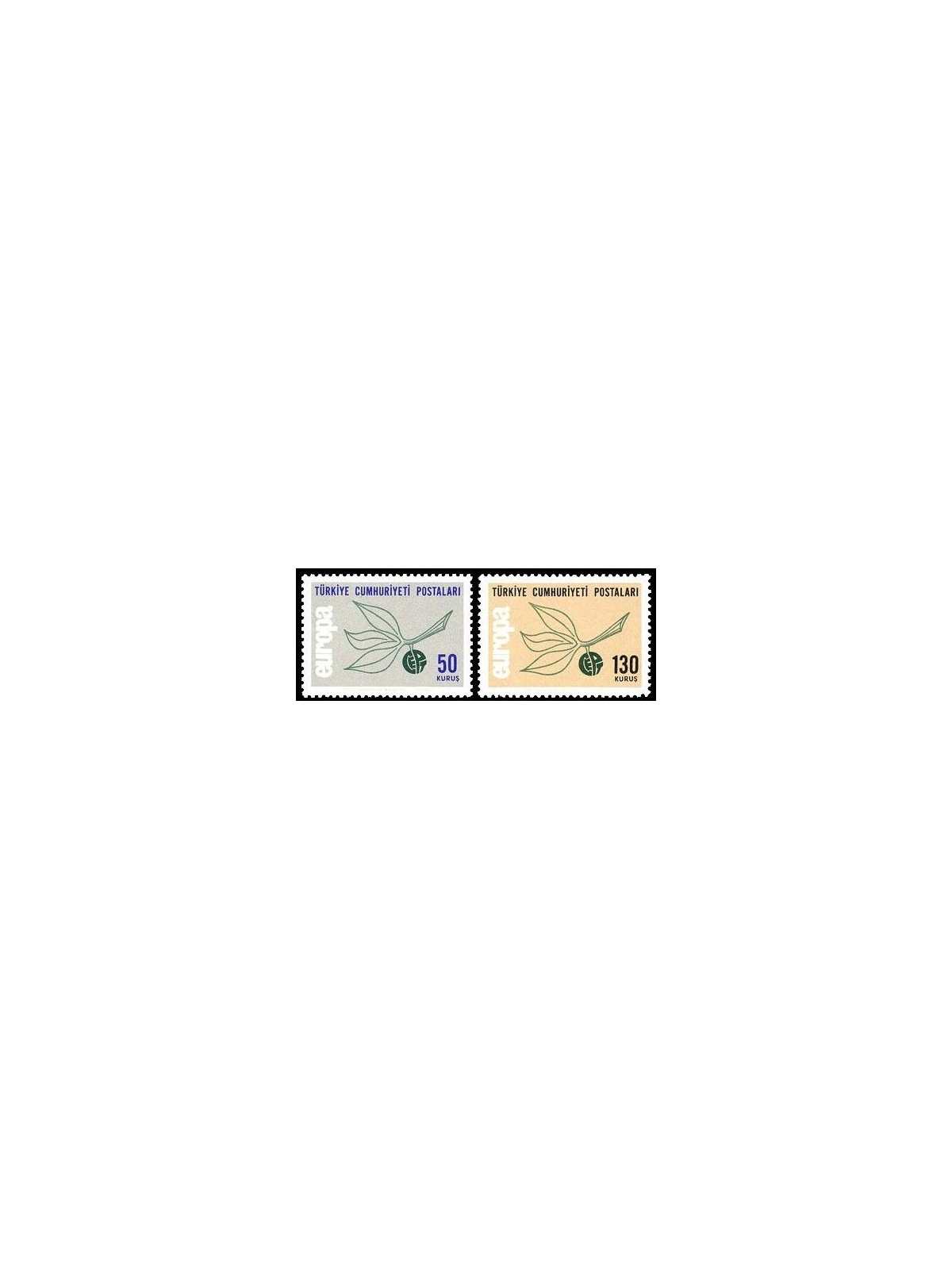 Türkiye 1965 Europe 2v MNH**