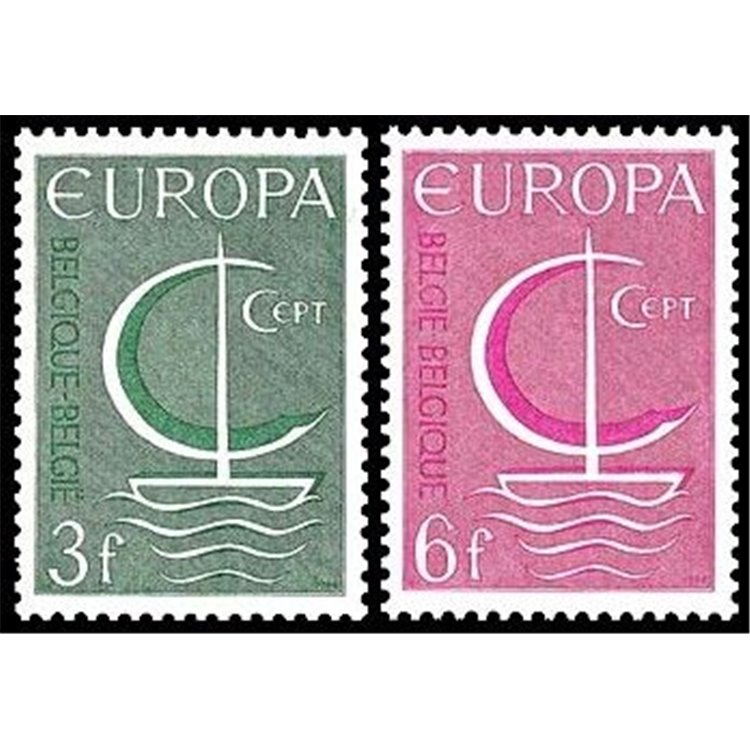 BELGIUM 1966 Europe 2v MNH**