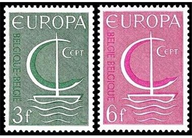 BELGIUM 1966 Europe 2v MNH**