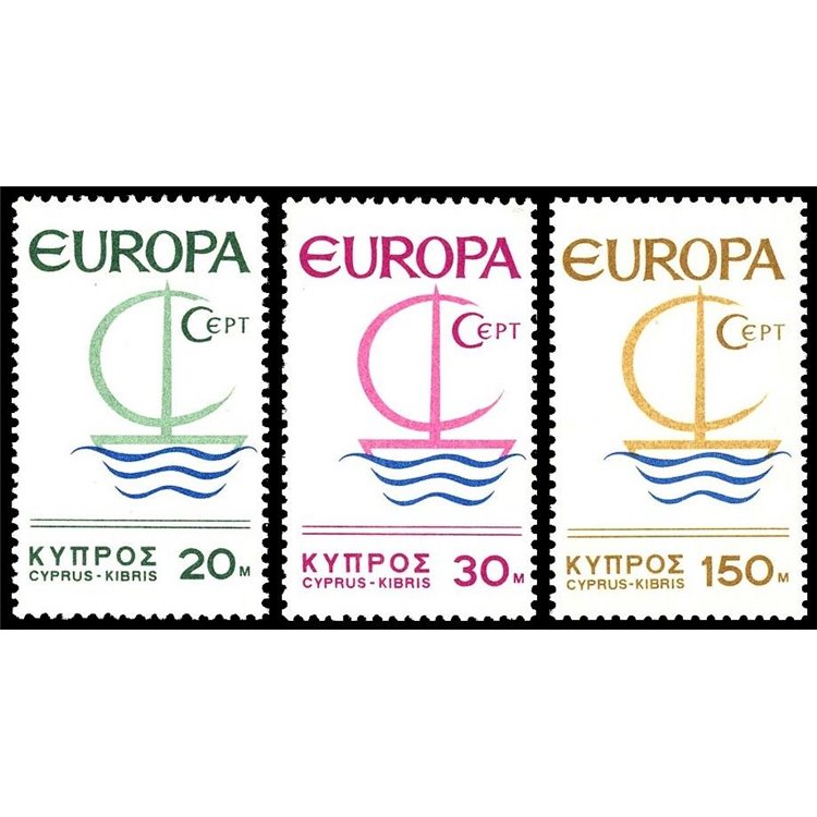 CYPRUS 1966 Europe 3v MNH**