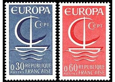 FRANCE 1966 Europe 2v MNH**