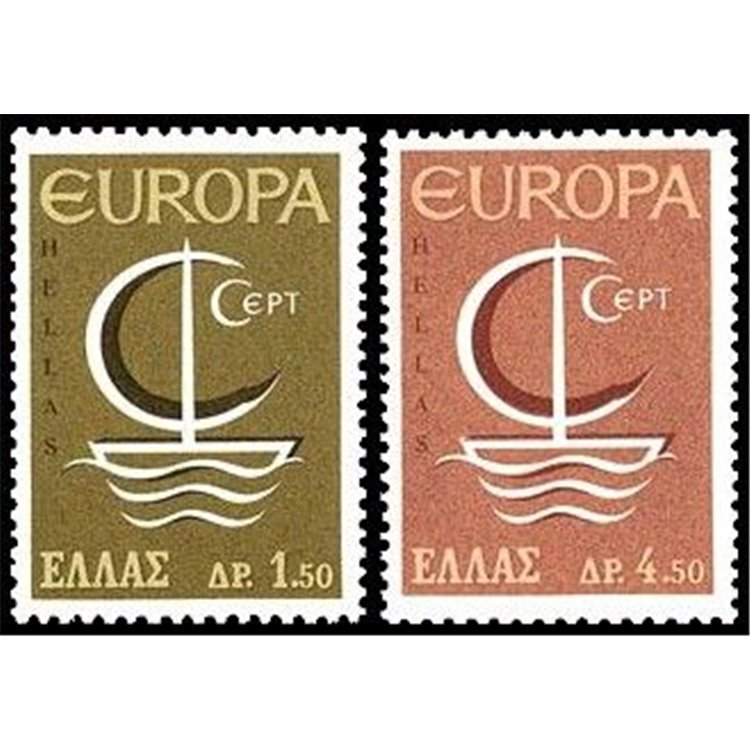 GRECIA 1966 Europa 2v MNH**