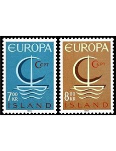 ICELAND 1966 Europe 2v MNH**