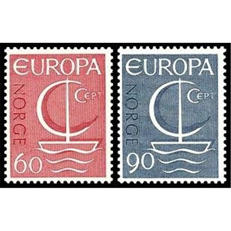 NORVEGIA 1966 Europa 2v MNH**