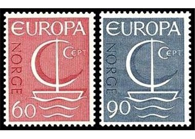 NORWAY 1966 Europe 2v MNH**