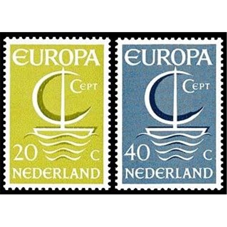 OLANDA 1966 Europa 2v MNH**