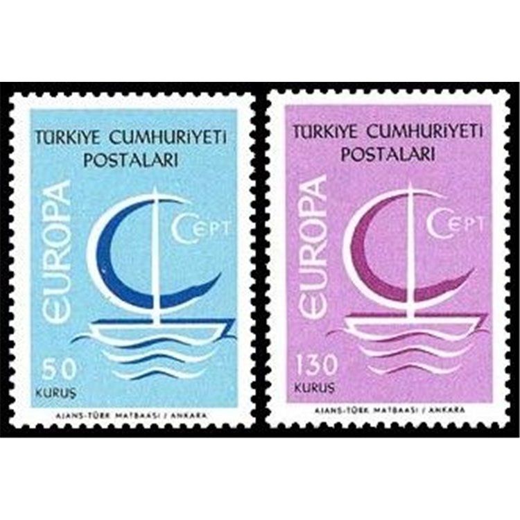 TURCHIA 1966 Europa 2v MNH**