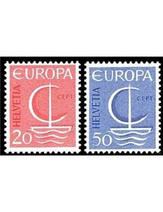 SWITZERLAND 1966 Europe 2v MNH**