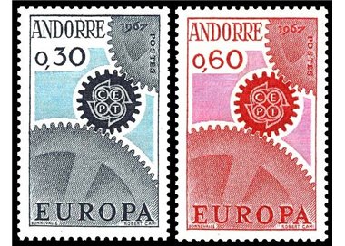 FRENCH ANDORRA 1967 Europe 2v MNH**