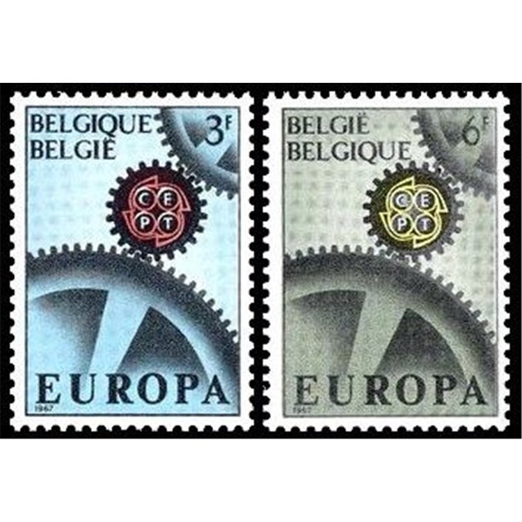BELGIO 1967 Europa 2v MNH**