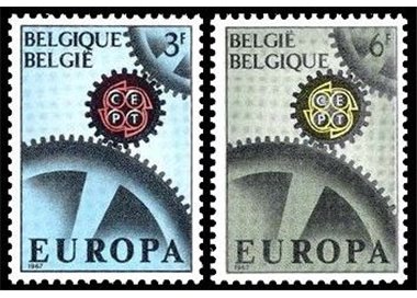 BELGIO 1967 Europa 2v MNH**