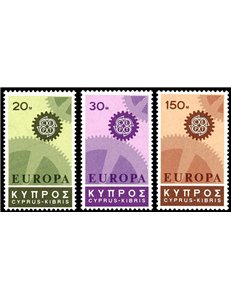 CIPRO 1967 Europa 3v MNH**