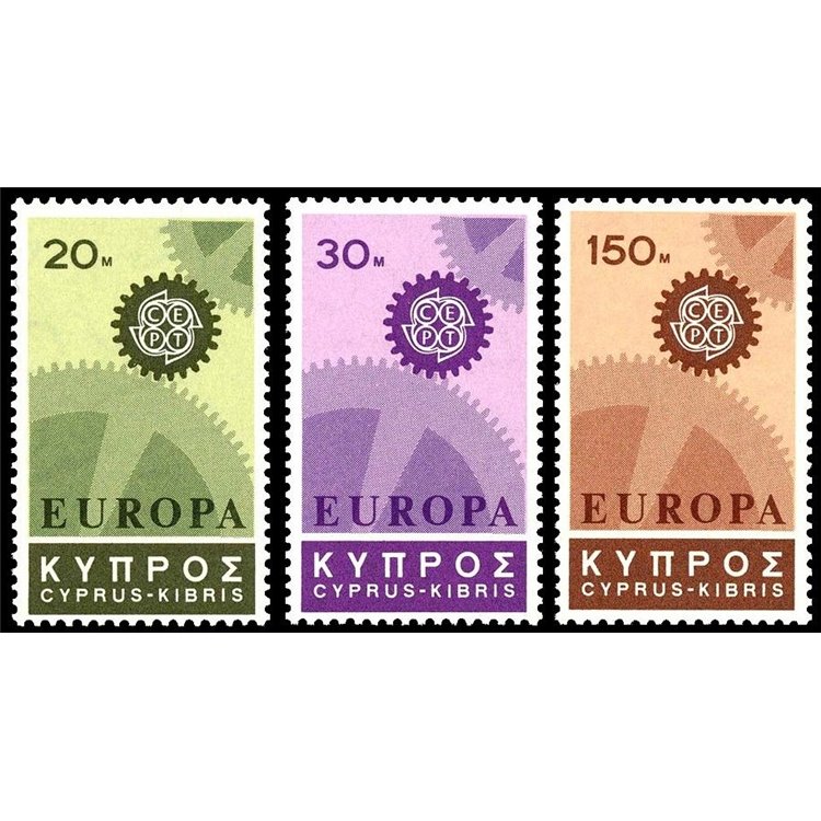 CIPRO 1967 Europa 3v MNH**