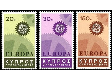CIPRO 1967 Europa 3v MNH**