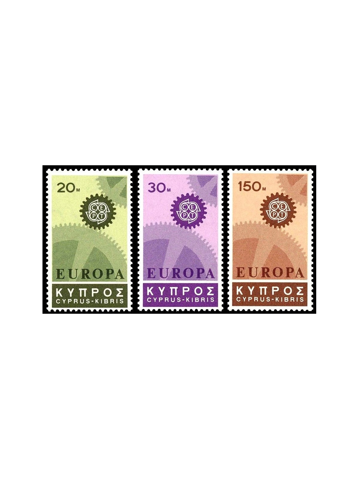 CIPRO 1967 Europa 3v MNH**