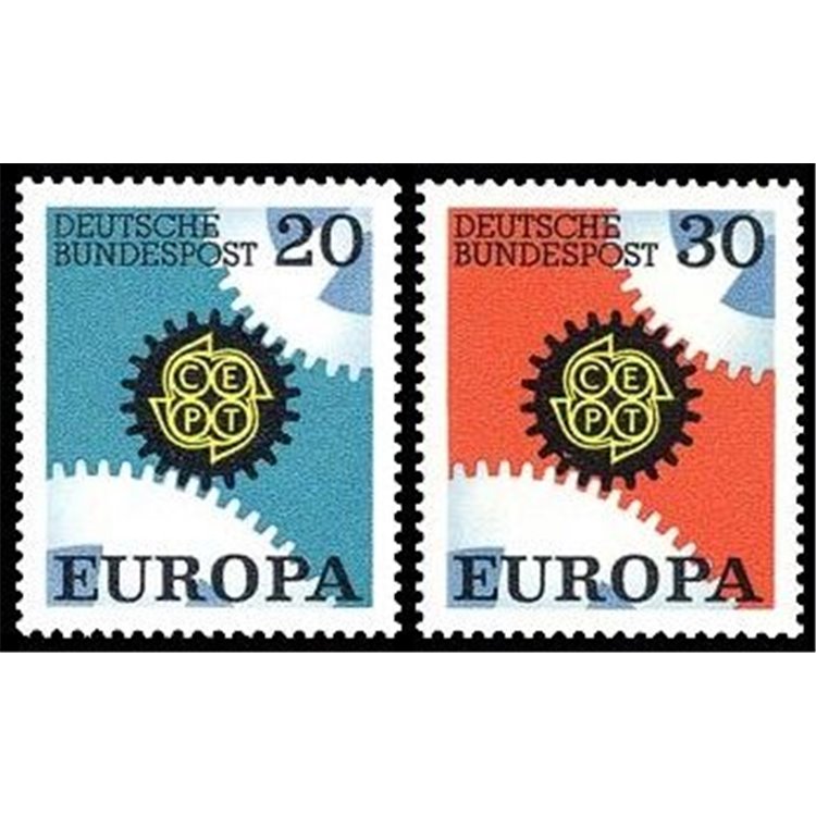 GERMANY BRD 1967 Europe 2v MNH**
