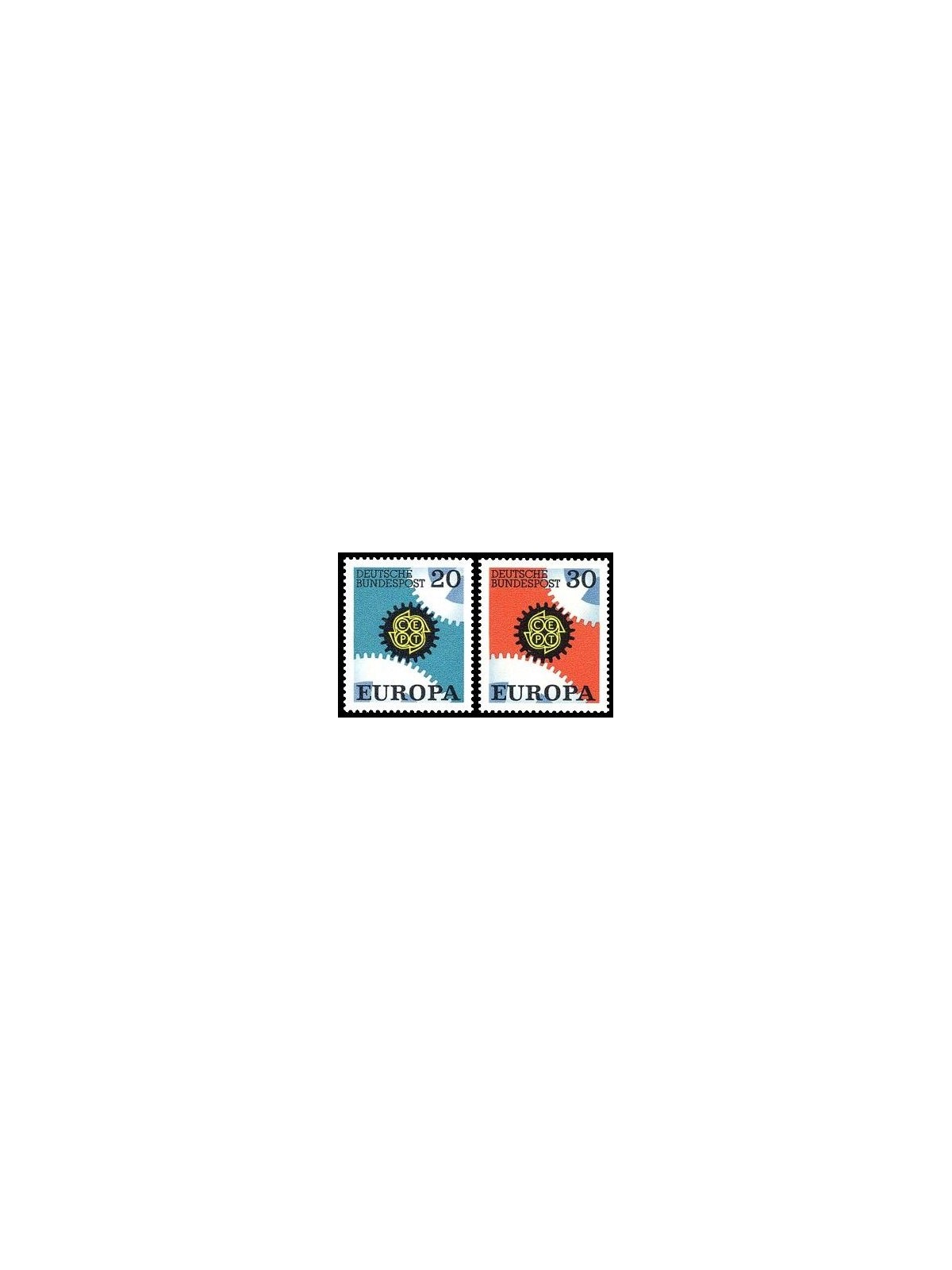 GERMANY BRD 1967 Europe 2v MNH**