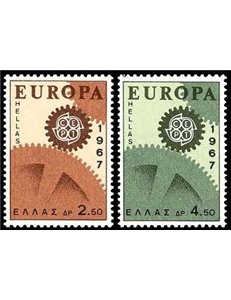 GRECIA 1967 Europa 2v MNH**