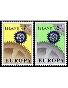 ISLANDA 1967 Europa 2v MNH**