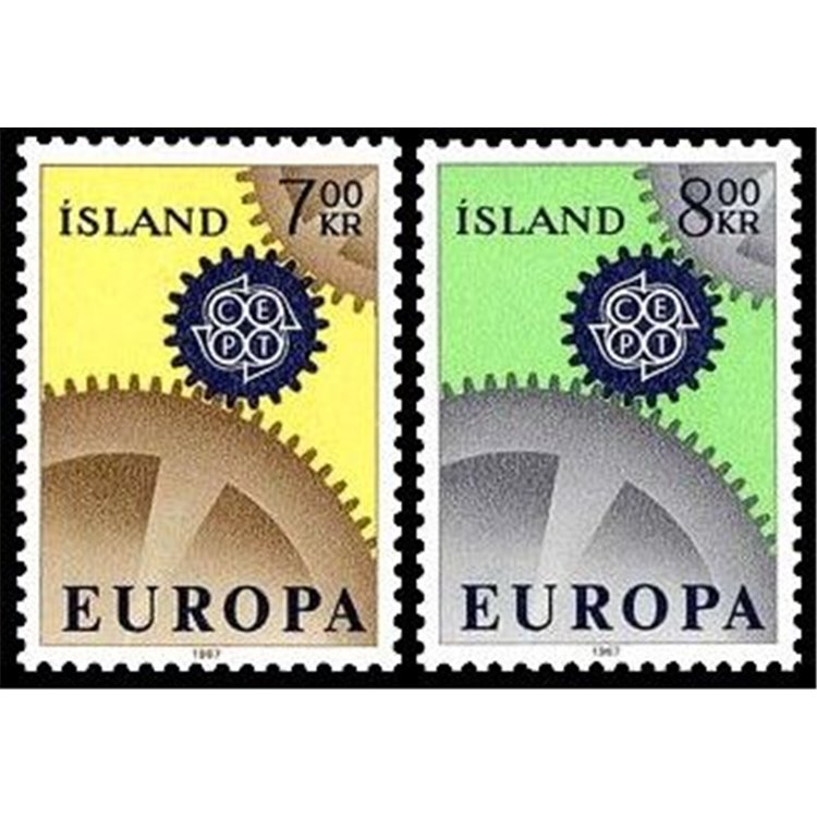ICELAND 1967 Europe 2v MNH**