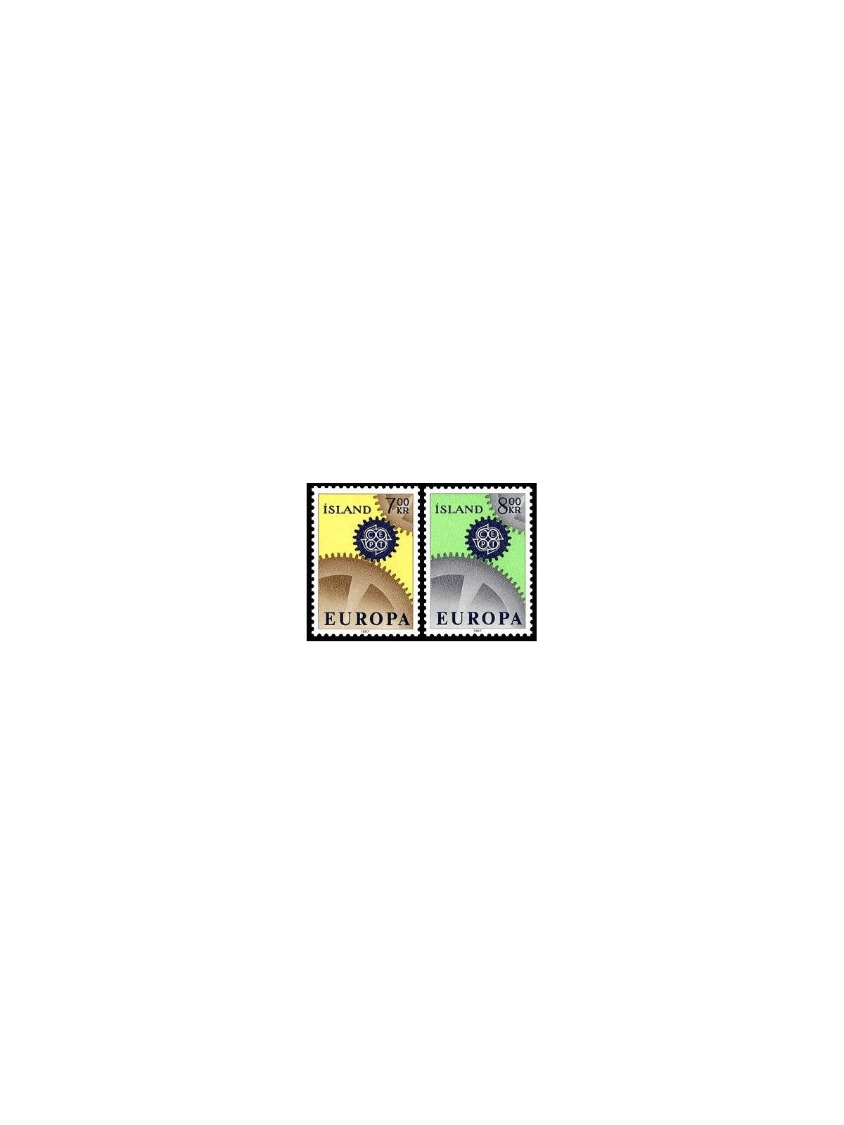 ISLANDA 1967 Europa 2v MNH**