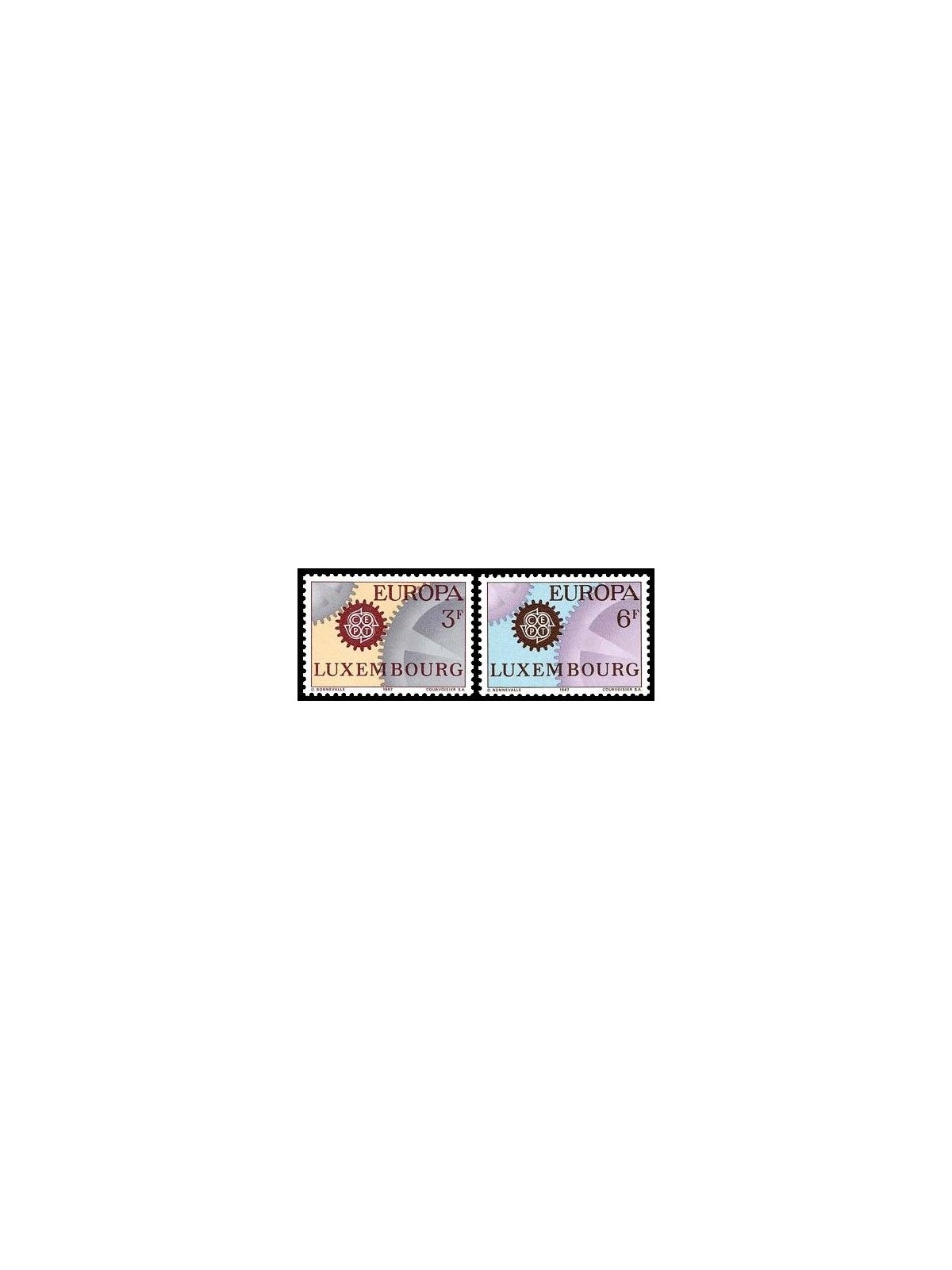LUSSEMBURGO 1967 Europa 2v MNH**