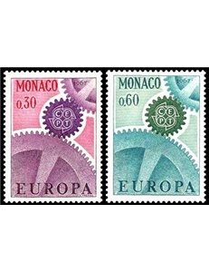 MONACO 1967 Europa 2v MNH**