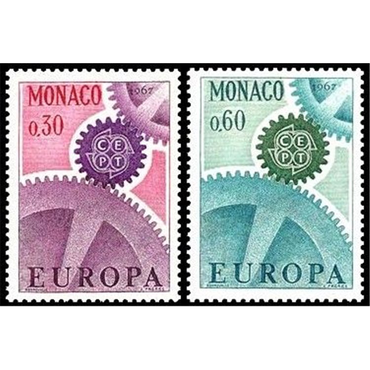 MONACO 1967 Europe 2v MNH**