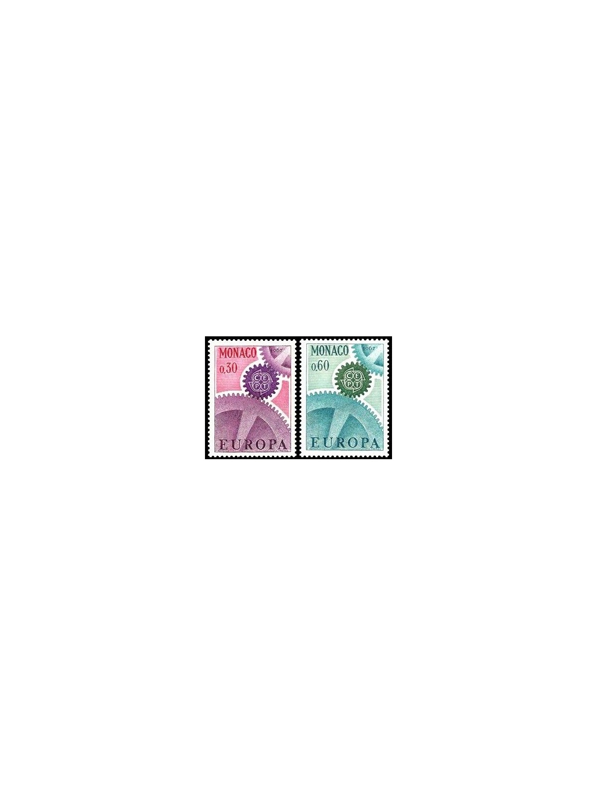 MONACO 1967 Europa 2v MNH**